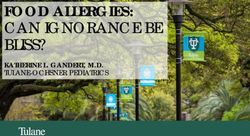 FOOD ALLERGIES: CAN IGNORANCE BE BLISS? - KATHERINE L. GANDERT, M.D.