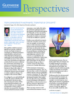 Noncorrelated Investments: Narwhal or Unicorn?