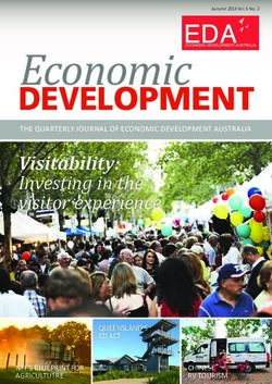 Economic DEVELOPMENT Visitability: Economic Development Australia