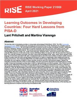 Learning Outcomes in Developing Countries: Four Hard Lessons from - PISA-D - RISE Programme