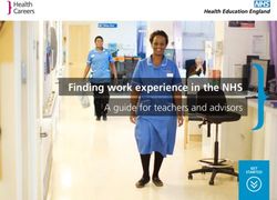 Finding work experience in the NHS - A guide for teachers and advisors
