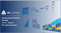 Weekly Equity Market Outlook - July 30 - August 6 TBC Capital Brokerage