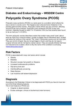 Polycystic Ovary Syndrome (PCOS) - Diabetes and Endocrinology - WISDEM Centre