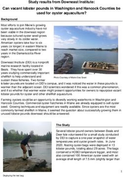 Study results from Downeast Institute: Can vacant lobster pounds in Washington and Hancock Counties be used for oyster aquaculture?