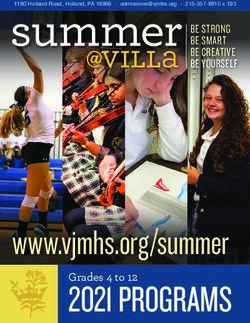 2021 PROGRAMS www.vjmhs.org/summer - Grades 4 to 12 - Villa Joseph Marie High School