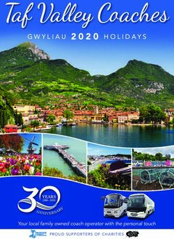 GWYLIAU 2020 HOLIDAYS - Your local family owned coach operator with the personal touch touch rator with th he personal - Taf Valley Coaches