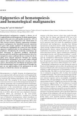 Epigenetics of hematopoiesis and hematological malignancies