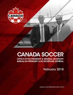 CANADA SOCCER February 2018 - OFFICE OF THE PRESIDENT & GENERAL SECRETARY BUREAU DU PRÉSIDENT & DU SECRÉTAIRE GÉNÉRAL - Ngin