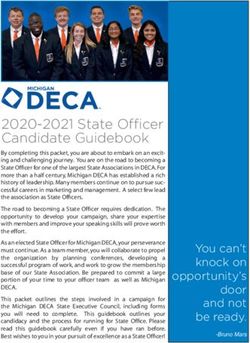 2020-2021 State Officer Candidate Guidebook - Michigan DECA