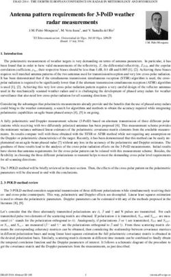 Antenna pattern requirements for 3-PolD weather radar measurements