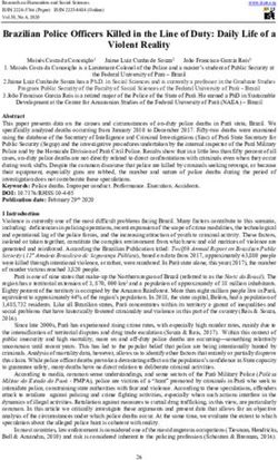 Brazilian Police Officers Killed in the Line of Duty: Daily Life of a Violent Reality - Core