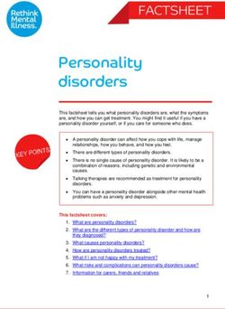 Personality disorders - Rethink Mental Illness