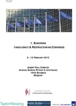 EUROPEAN INSOLVENCY & RESTRUCTURING CONGRESS 8 - 10 FEBRUARY 2012