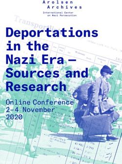 Deportations in the Nazi Era - Sources and Research - Online Conference 2-4 November 2020 - Arolsen Archives