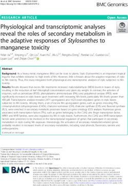 Physiological and transcriptomic analyses reveal the roles of secondary metabolism in the adaptive responses of Stylosanthes to manganese toxicity ...
