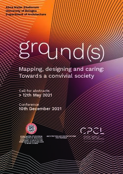 Mapping, designing and caring: Towards a convivial society - 12th May 2021 Call for abstracts - Ar.Tec