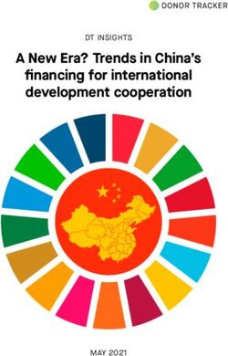 A New Era? Trends in China's financing for international development cooperation - DT INSIGHTS - MAY 2021