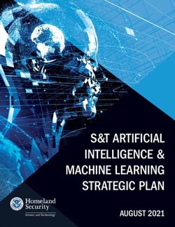 S&T ARTIFICIAL INTELLIGENCE & MACHINE LEARNING STRATEGIC PLAN - AUGUST 2021