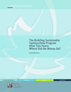 The Building Sustainable Communities Program After Two Years: Where Did the Money Go? - Shauna MacKinnon - DOCUMENT TITLE