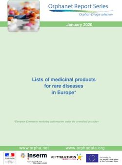Lists of medicinal products for rare diseases in Europe* - January 2020 - Orphanet