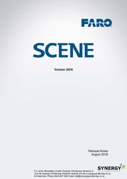 Version 2018 - Release Notes August 2018 - SCENE Version 2018 - Release Notes - Synergy Positioning Systems