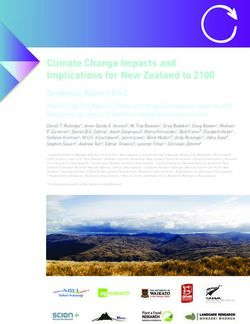 Climate Change Impacts and Implications for New Zealand to 2100