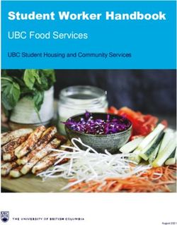 Student Worker Handbook - UBC Food Services UBC Student Housing and Community Services - SHCS Staff Website
