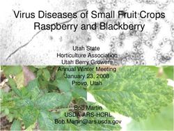 Virus Diseases of Small Fruit Crops Raspberry and Blackberry - USDA-ARS-HCRL - Utah State Horticulture Association Utah Berry Growers Annual ...