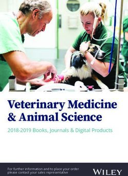 Veterinary Medicine & Animal Science - 2018-2019 Books, Journals & Digital Products - Wiley-VCH