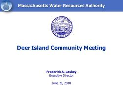 Deer Island Community Meeting - Massachusetts Water Resources Authority - Frederick A. Laskey - MWRA