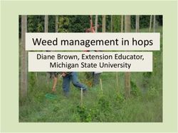 Weed management in hops - Diane Brown, Extension Educator, Michigan State University