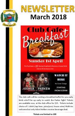 March 2018 - Hornby Working Men's Club