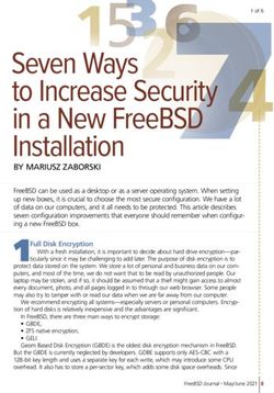 Seven Ways to Increase Security in a New FreeBSD Installation