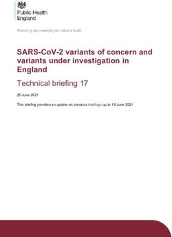 SARS-COV-2 VARIANTS OF CONCERN AND VARIANTS UNDER INVESTIGATION IN ENGLAND - TECHNICAL BRIEFING 17 - GOV.UK