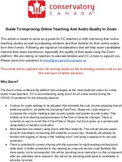 Guide To Improving Online Teaching And Audio Quality In Zoom - Conservatory Canada
