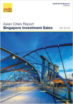 Asian Cities Report Singapore Investment Sales - 2H 2018 Savills World Research Singapore