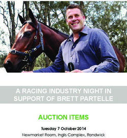 A RACING INDUSTRY NIGHT IN SUPPORT OF BRETT PARTELLE AUCTION ITEMS - Tuesday 7 October 2014