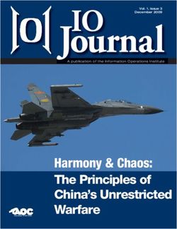 Journal - Harmony & Chaos: The Principles of China's Unrestricted Warfare - The Institute of World Politics