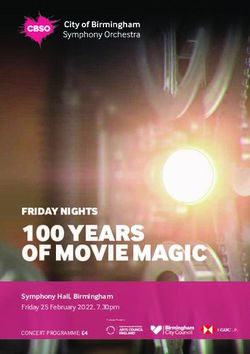 100 YEARS OF MOVIE MAGIC - FRIDAY NIGHTS Symphony Hall, Birmingham Friday 25 February 2022, 7.30pm - cloudfront.net