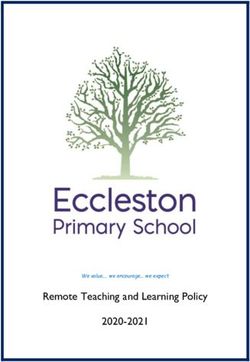 Remote Teaching and Learning Policy 2020-2021 - Eccleston ...