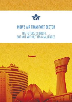 INDIA'S AIR TRANSPORT SECTOR - THE FUTURE IS BRIGHT BUT NOT WITHOUT ITS CHALLENGES - IATA