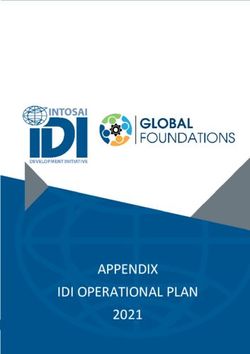 APPENDIX IDI OPERATIONAL PLAN 2021 - INTOSAI Development ...