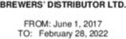 BREWERS' DISTRIBUTOR LTD - FROM: June 1, 2017 TO: February 28, 2022 - UFCW832