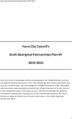 Yarra City Council's Draft Aboriginal Partnerships Plan #4 2019-2022