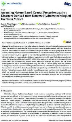 Assessing Nature-Based Coastal Protection against Disasters Derived from Extreme Hydrometeorological Events in Mexico - MDPI