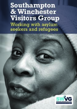 Southampton & Winchester Visitors Group - Working with asylum seekers and refugees - Southampton & Winchester