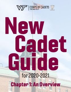 Chapter 1: An Overview - for 2020-2021 - Virginia Tech Corps ...