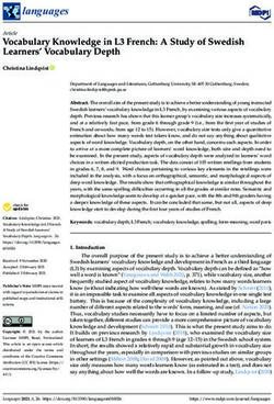 Vocabulary Knowledge in L3 French: A Study of Swedish Learners' Vocabulary Depth - MDPI