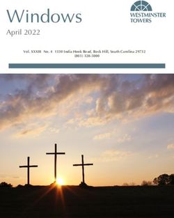 Windows April 2022 Vol. XXXIII No. 4 1330 India Hook Road, Rock Hill, South Carolina 29732 - Westminster Towers
