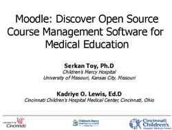Moodle: Discover Open Source Course Management Software for Medical Education - Serkan Toy, Ph.D